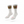 Leopard stripe crew socks for girls, detail