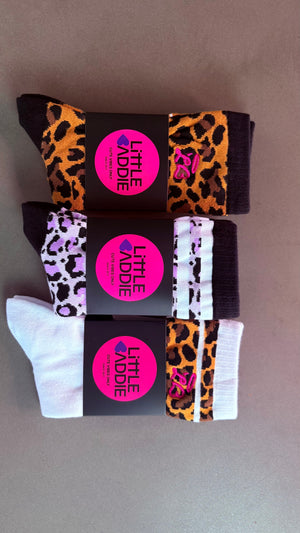 Little Baddie girls socks range, mix and match any 3 pairs for $30