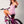 Girls purple Uniform cotton jacquard knit shorts