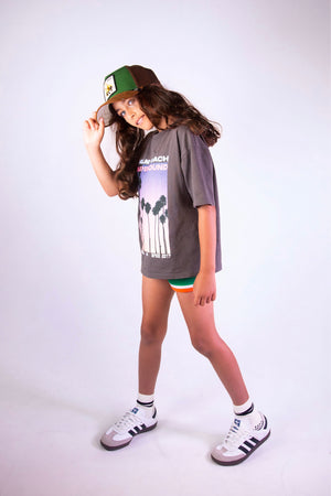 Palm Beach Oversized Tee Grey