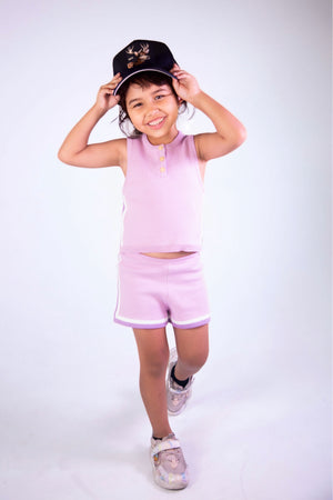 The Uniform Knit Short Purple