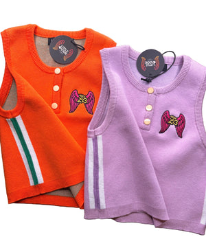 Little Baddie Uniform knit tank and shorts set for girls
