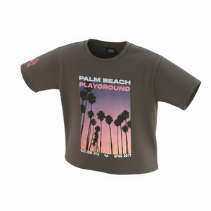 Palm Beach Oversized Tee Grey