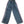 Girls wide leg pants in blue jeans by Little Baddie with sporty side tape detail, trendy streetwear style for girls aged 5 to 12, product only